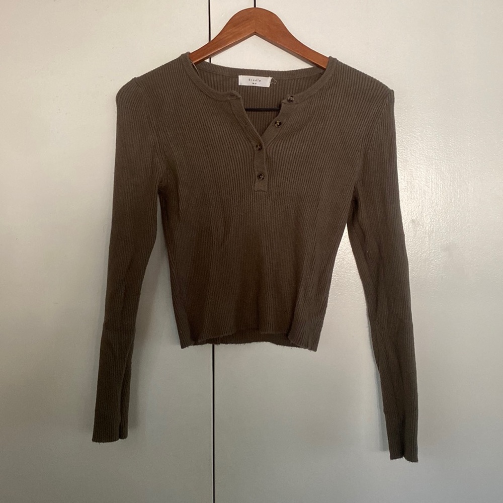 Elodie sage green long sleeve